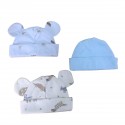 set x 3 gorros para prematuro