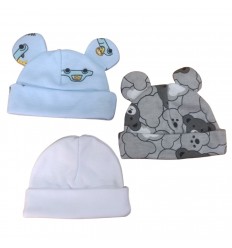 Set x 3 Gorros para bebé prematuro