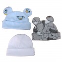 Set x 3 Gorros para bebé prematuro