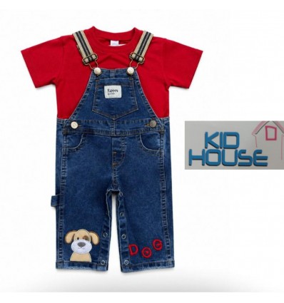 Overol y Camiseta en Jean