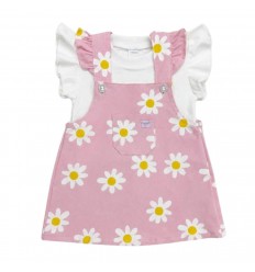 Vestido flores- rosado