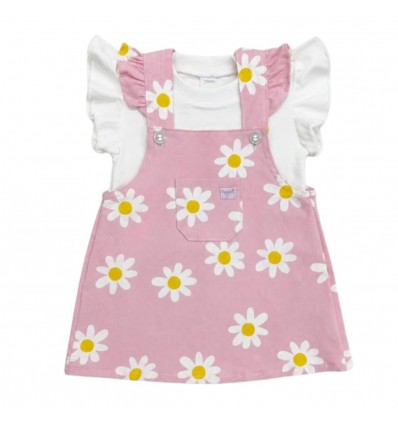 Vestido flores- rosado