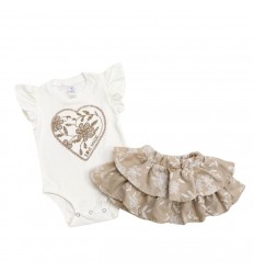 Conjunto falda y body- Beich