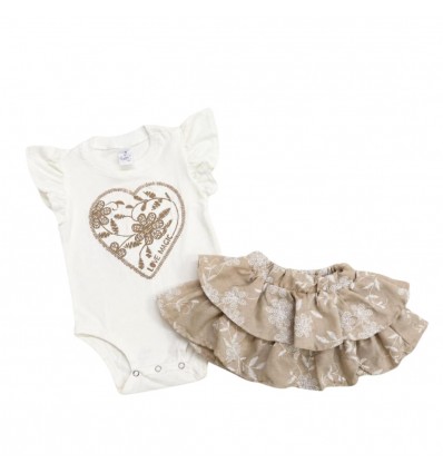 Conjunto falda y body- Beich