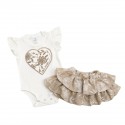 Conjunto falda y body- Beich