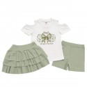Conjunto falda- verde