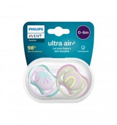 Chupos de entretencion avent ultra soft de 0-6 meses