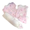 Conjunto para prematuro Flor-rosa