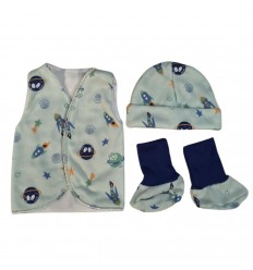 Set de ropa Uci para bebe prematuro. planetas