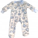 Pijama elefante en fleece azul - talla 00