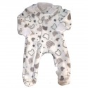 Pijama oso en fleece gris - talla 00