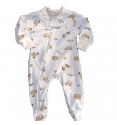 Pijama Animalitos en algodón azul - tall 00
