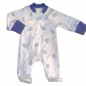 Pijama para bebé prematuro León azul