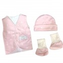 Set de UCi para bebé prematuro corazón rosado