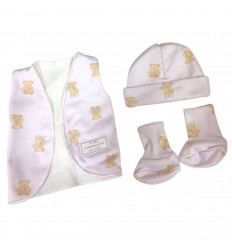 Set de UCi para bebé prematuro oso lila