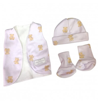 Set de UCi para bebé prematuro oso lila