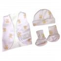 Set de UCi para bebé prematuro oso lila
