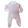 Pijama para bebé prematuro corazón rosado
