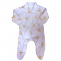 Pijama para bebé prematuro oso lila