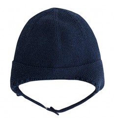 gorro para bebé - tejido azul oscuro