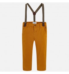 pantalon para niño - mostaza tirantas