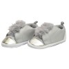 zapatos para bebe niña - color gris plata