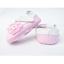 zapatos para bebe niña - Baleta rosa puntos