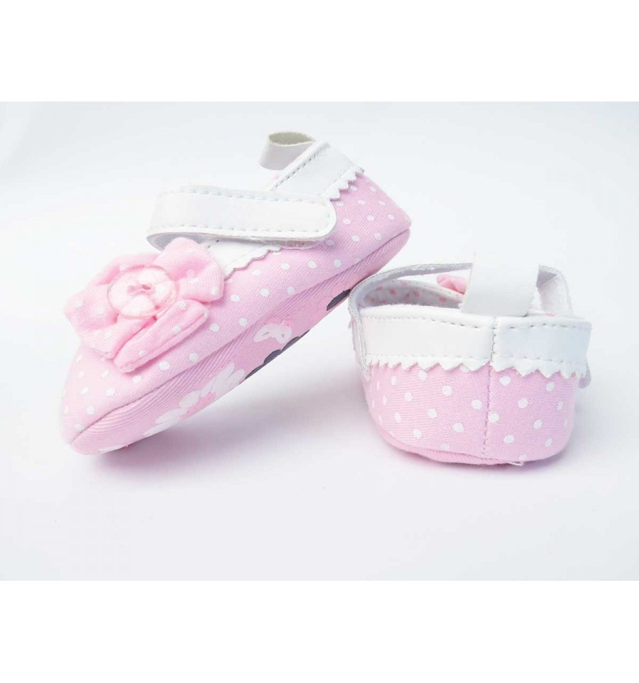Zapato para niña - Baleta rosa puntos
