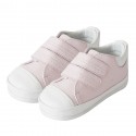 Tenni rosado niña no tuerce con velcro