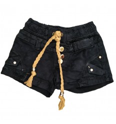 short-para-niña-outlet-negro-cordones