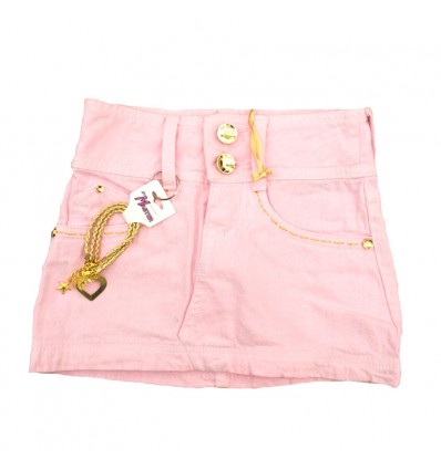 falda-para-niña-outlet-rosa-con-dorado