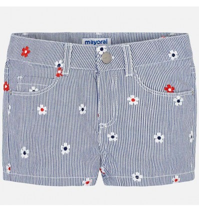 short-para-niña-mayoral-rayas-azules-con-flores