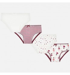 Pantis set x 4 para niña rubi