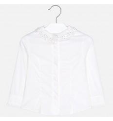 Blusa blanca para niña