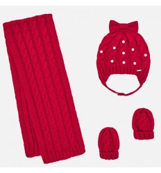 conjunto gorro bufanda para bebe