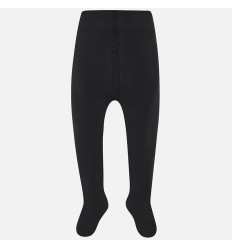 Media pantalon elastica para niña negro