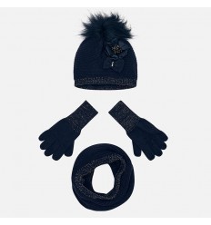 Conjunto para niña gorro y bufanda