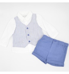 conjunto 2 piezas bebe niño camisa, shorts