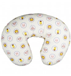 Almohada de lactancia amarilla de animales