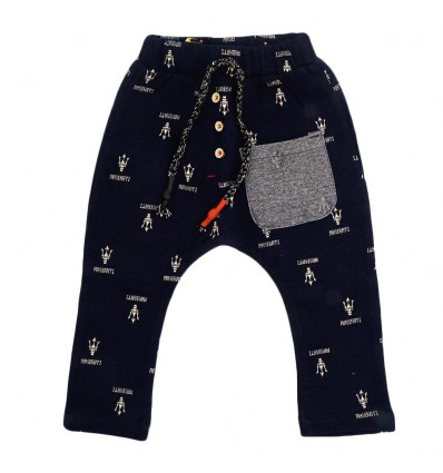 Pantalon sudadera para niño- Negra-KidHouse