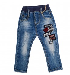 Jean para niño azul con estampado