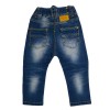Pantalón jean azul con diseño