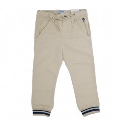 Pantalón en dril para niño beige