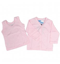 Set de camisas rosa para bebé