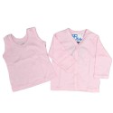 Set de camisas rosa para bebé