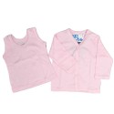 Set de camisas rosa para bebé