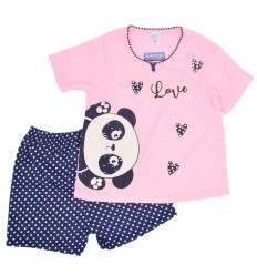 Pijama dos pieza diseño de panda