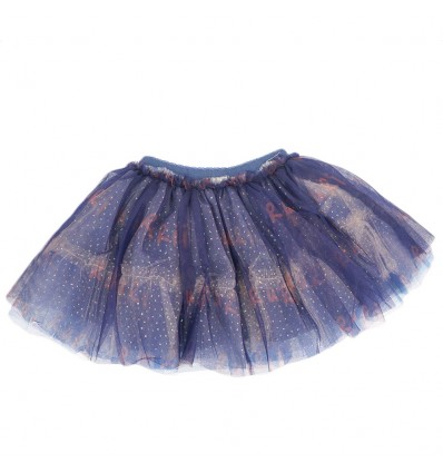 Falda tutu azul con letras-Kidhouse