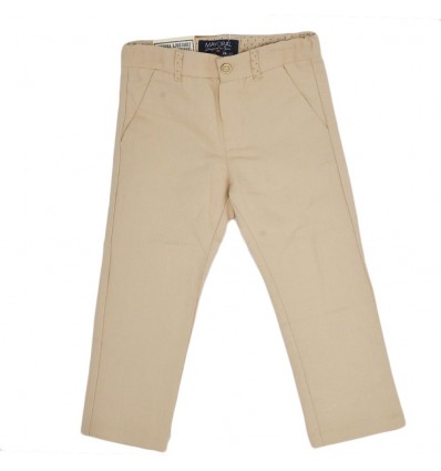 Pantalon en lino mayoral-beige