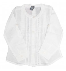Camisa manga larga-blanca